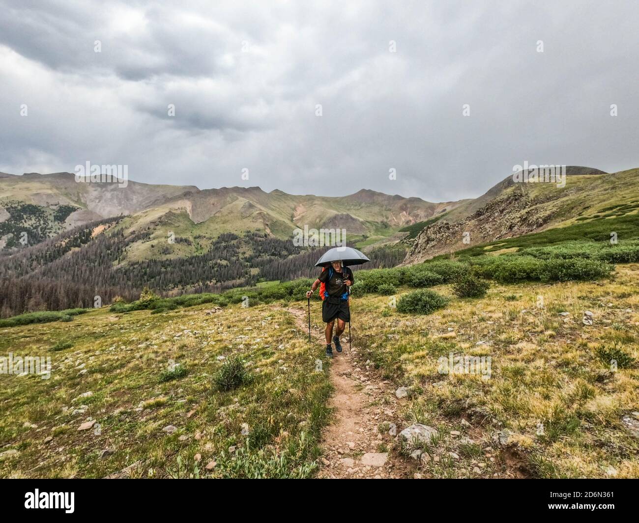 Hiking through 485 mile Colorado Trail, Colorado Stock Photo Alamy