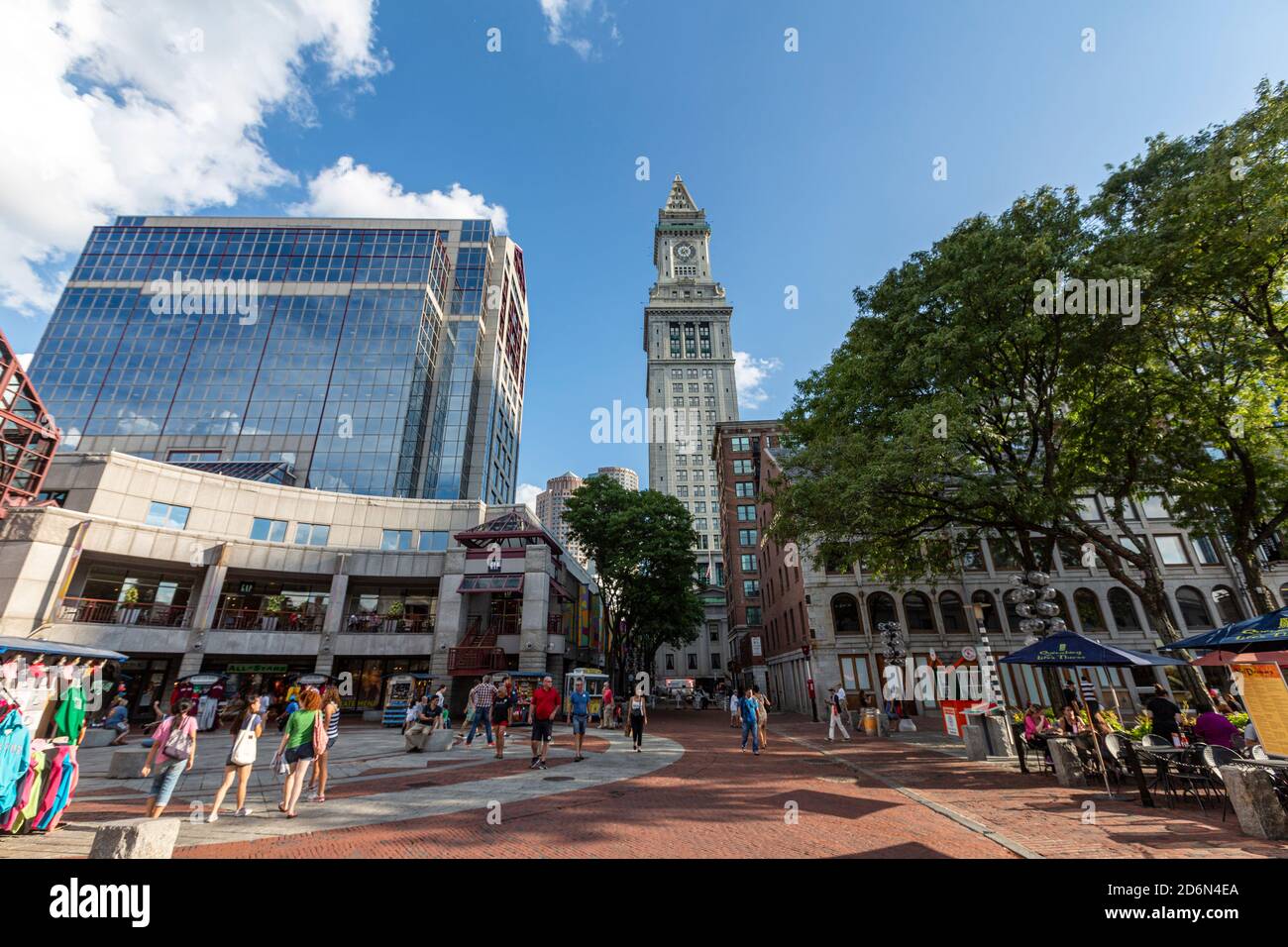 Quincy Market, Boston, Massachusetts, USA Stock Photo