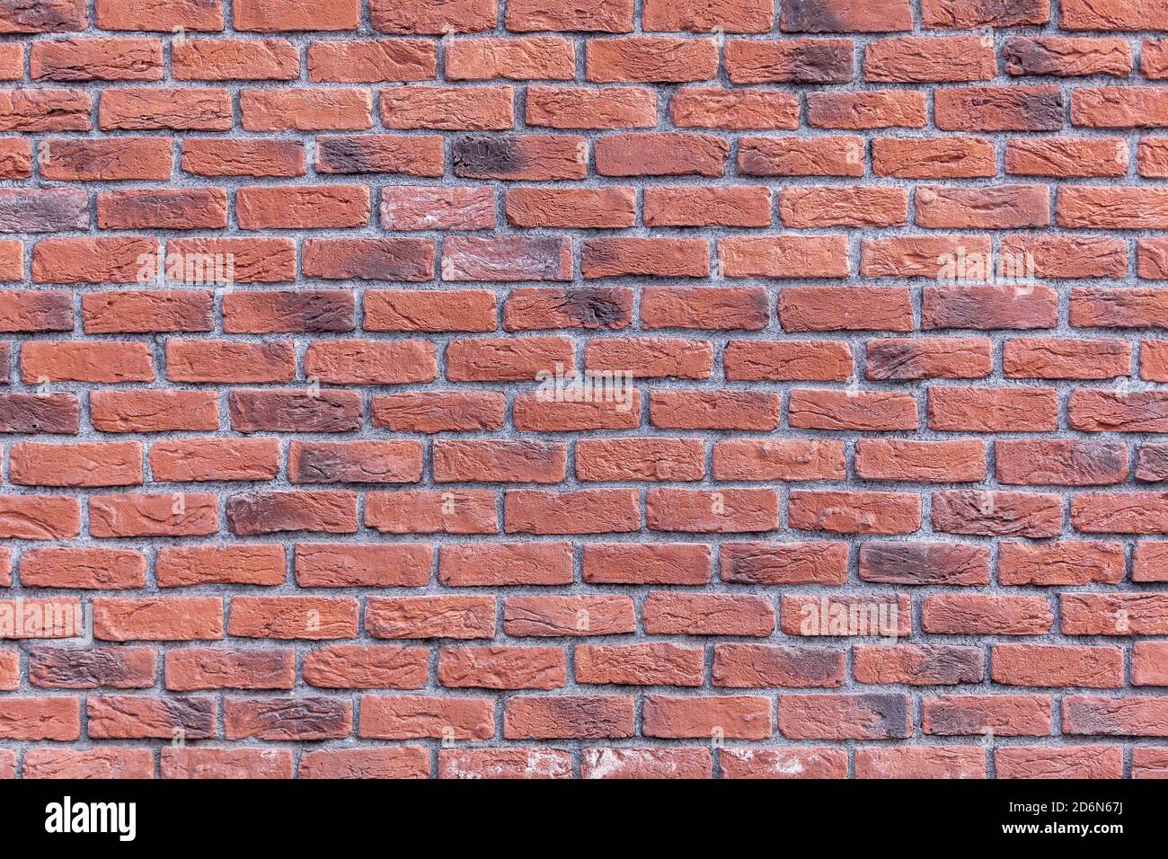 Old red brick wall background Stock Photo