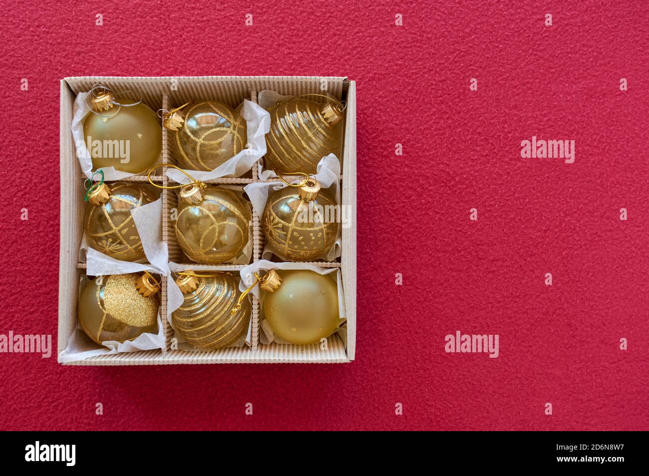 Christmas Decoration In A Box some different christmas ornaments in a