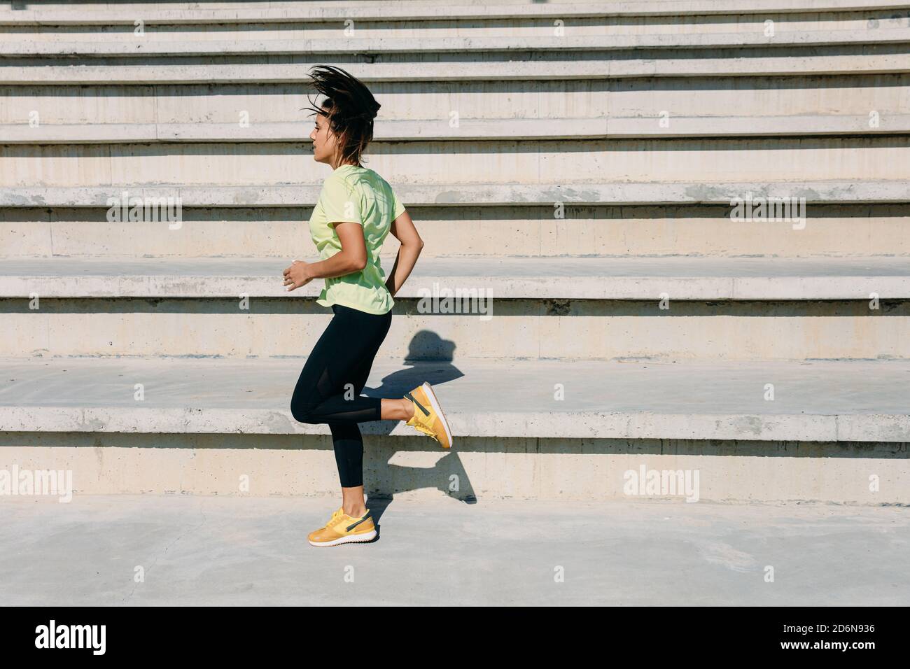 Exercise runner stadium steps hi res stock photography and images Alamy