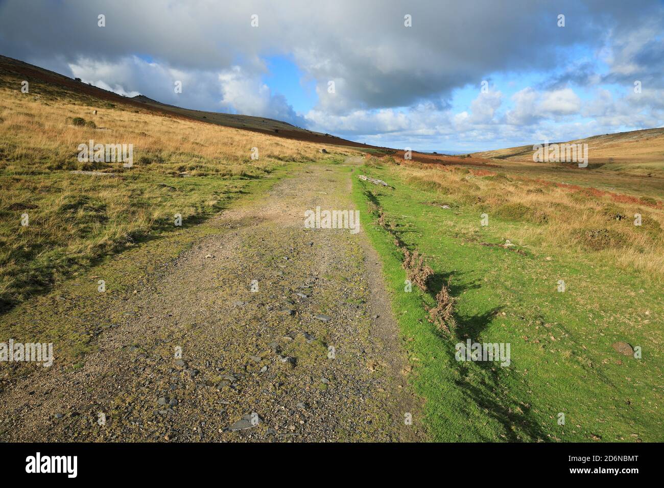 Path towards Belstone, North Dartmoor, Devon, England Stock Photo