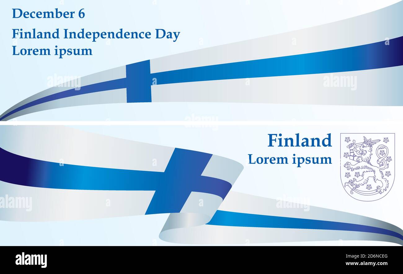 Flag of Finland, Republic of Finland. Template for award design, an ...