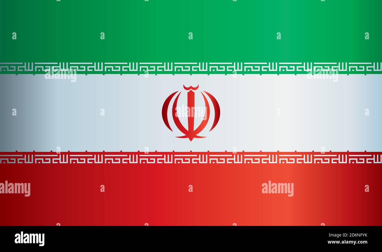 Flag of Iran, Islamic Republic of Iran. Bright, colorful vector ...