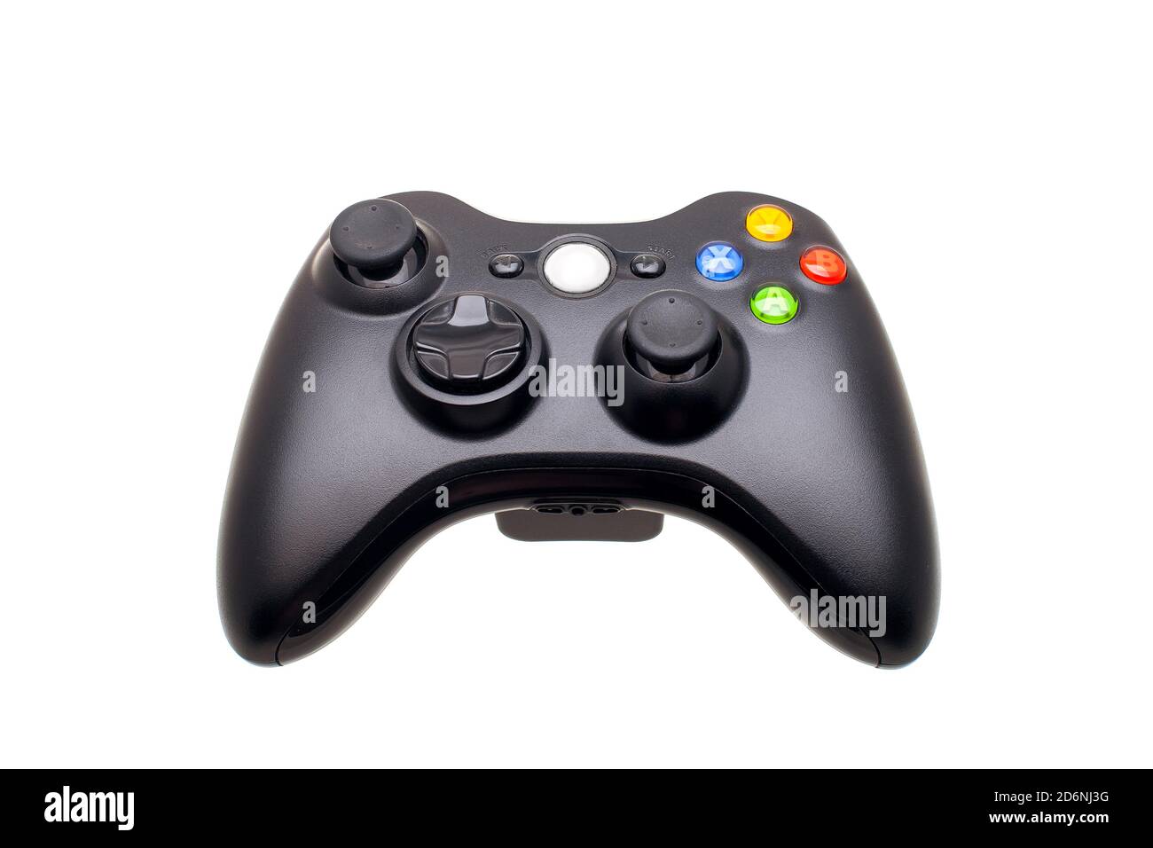 game remote gamepad with buttons and analog control of video games,  entertainment device wireless joystick isolated on white background front  view, no Stock Photo - Alamy