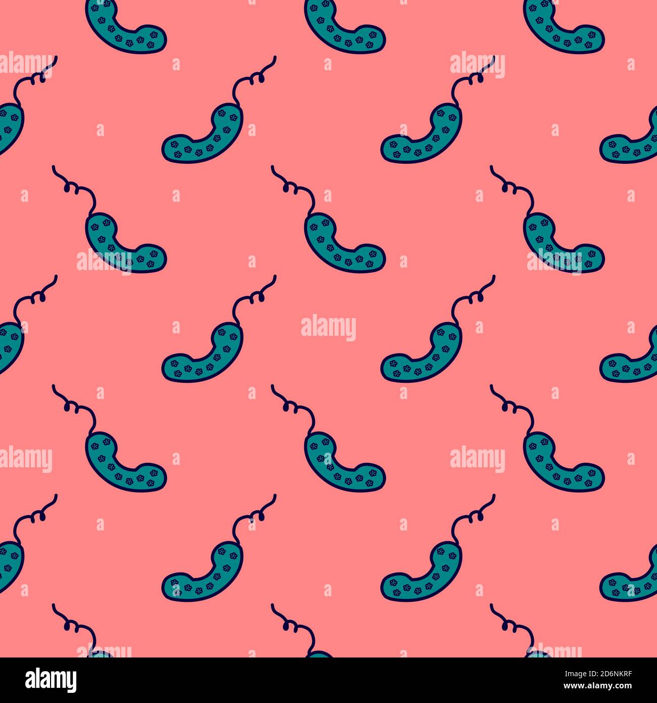 Old phone, seamless pattern on red background. Stock Vector