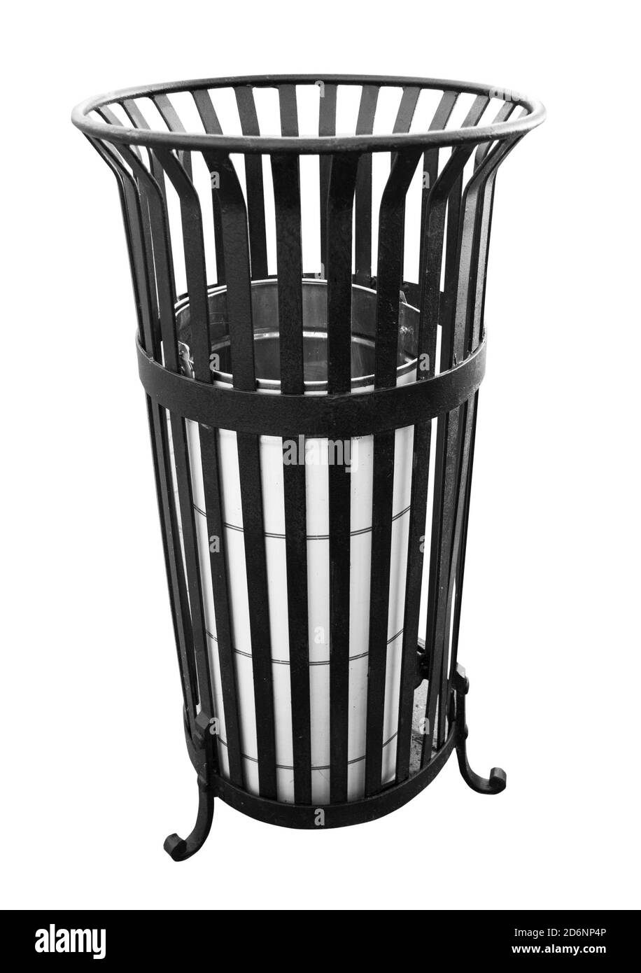 Steel trash bin Black and White Stock Photos & Images Alamy
