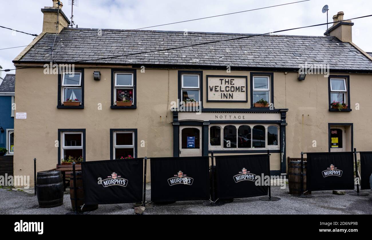 The Welcome Inn in Crookhaven, County Cork, Ireland. One of three pubs in  this small coastal village, which has a small out of season population  Stock Photo - Alamy