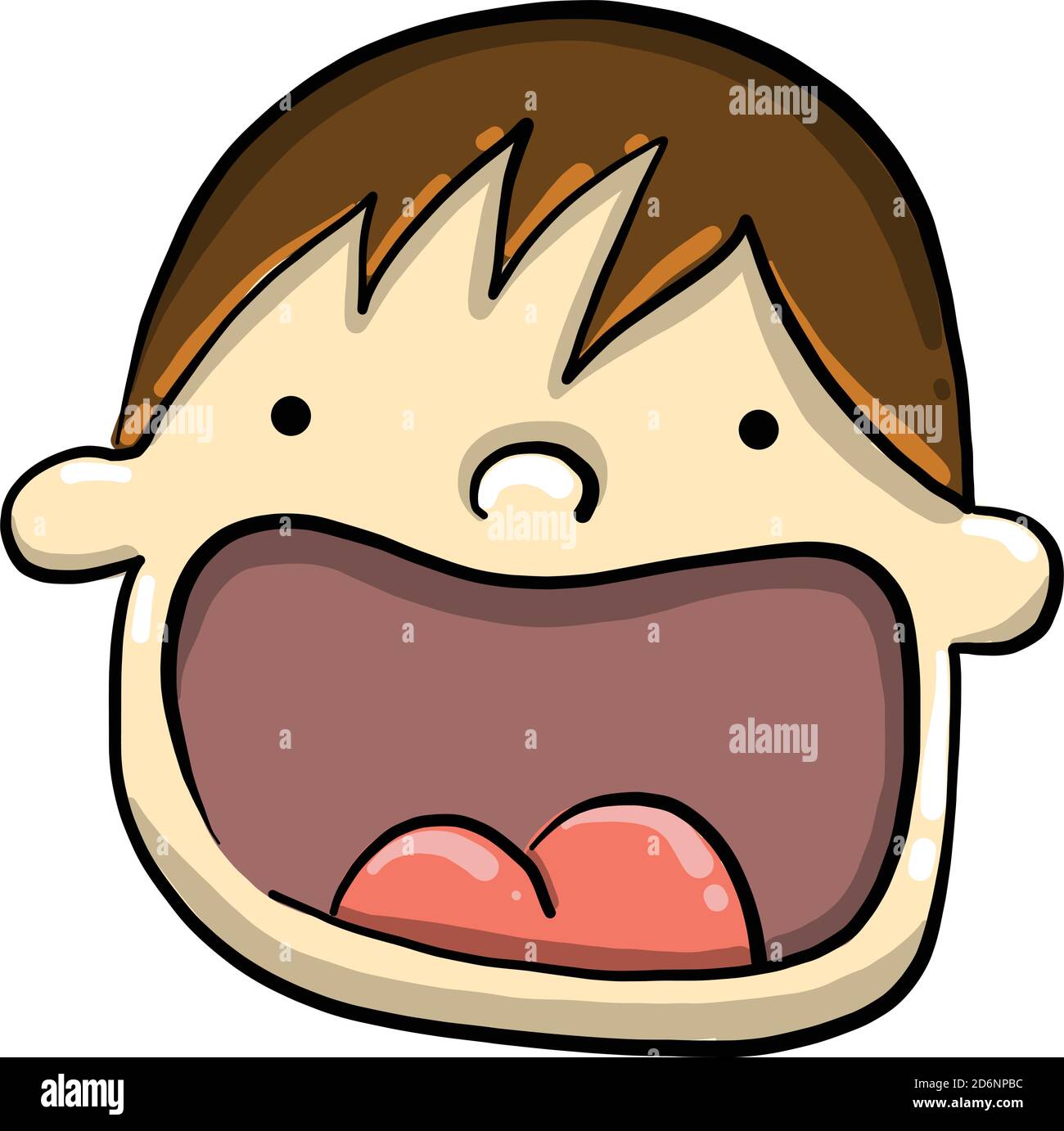 Cat Emoji Frowning Pictorial Representation Mouth Open Stock Vector by  ©get4net 564475148