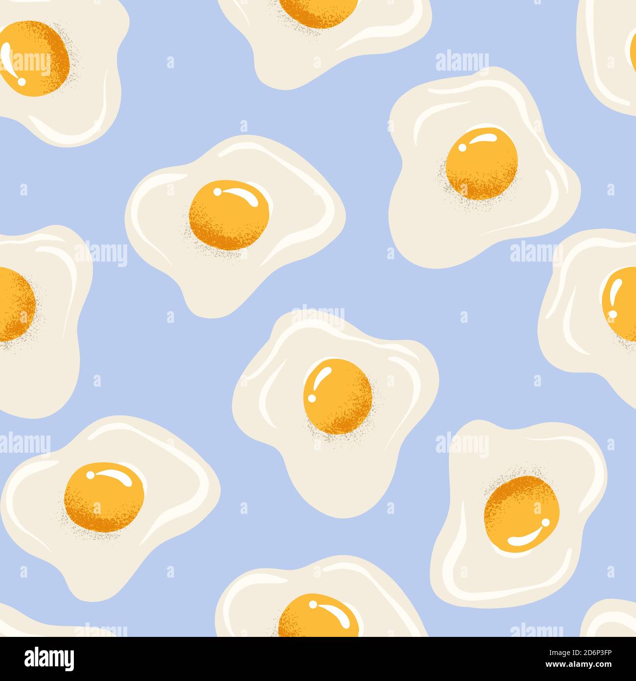 Seamless pattern with textured scrambled eggs. Vector Stock Vector