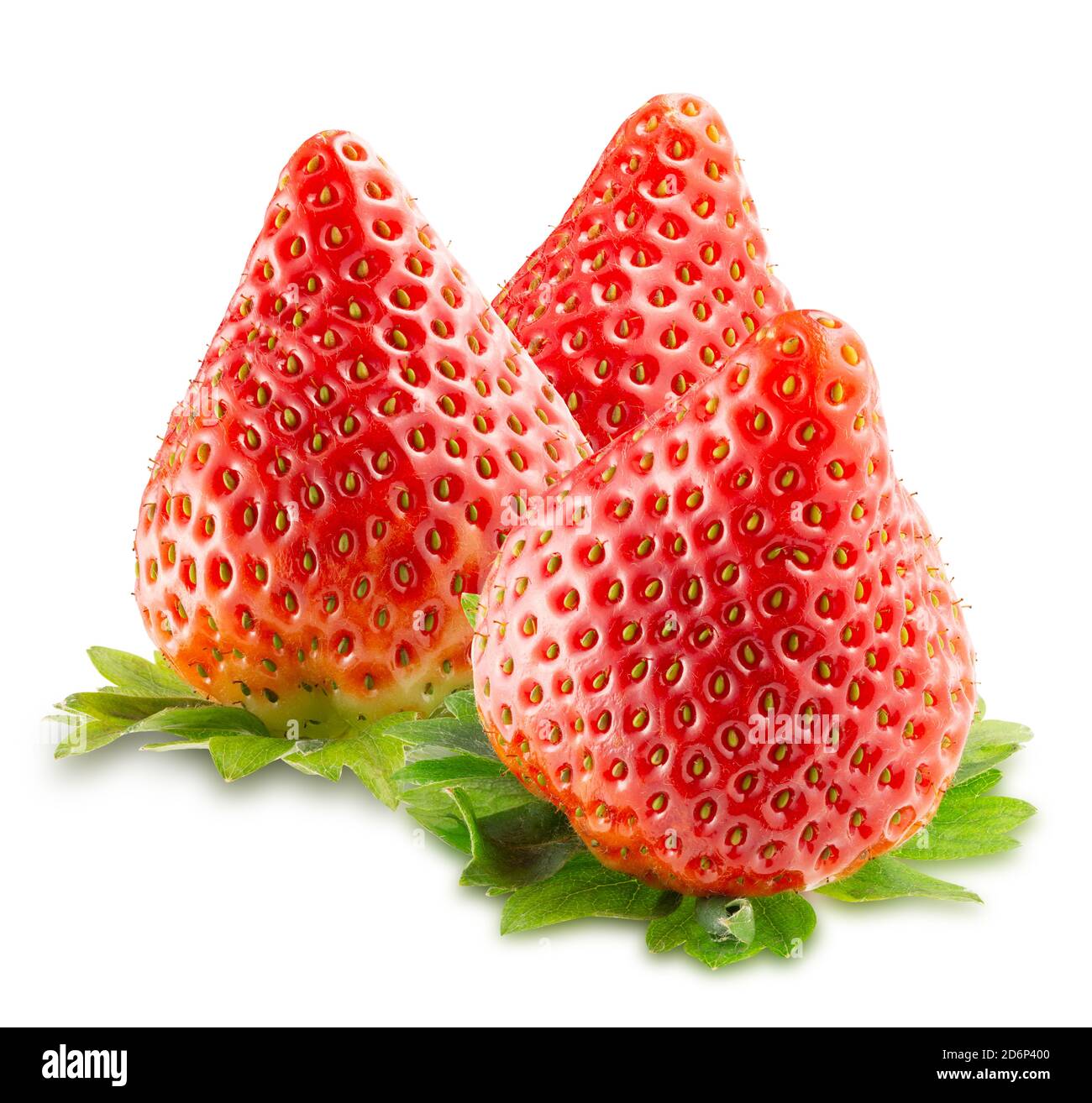 strawberries isolated on a white background Stock Photo - Alamy