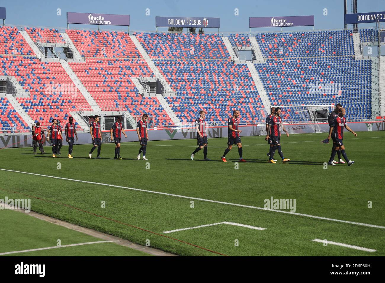 Fans of Bologna during the italian soccer Serie A match Bologna FC