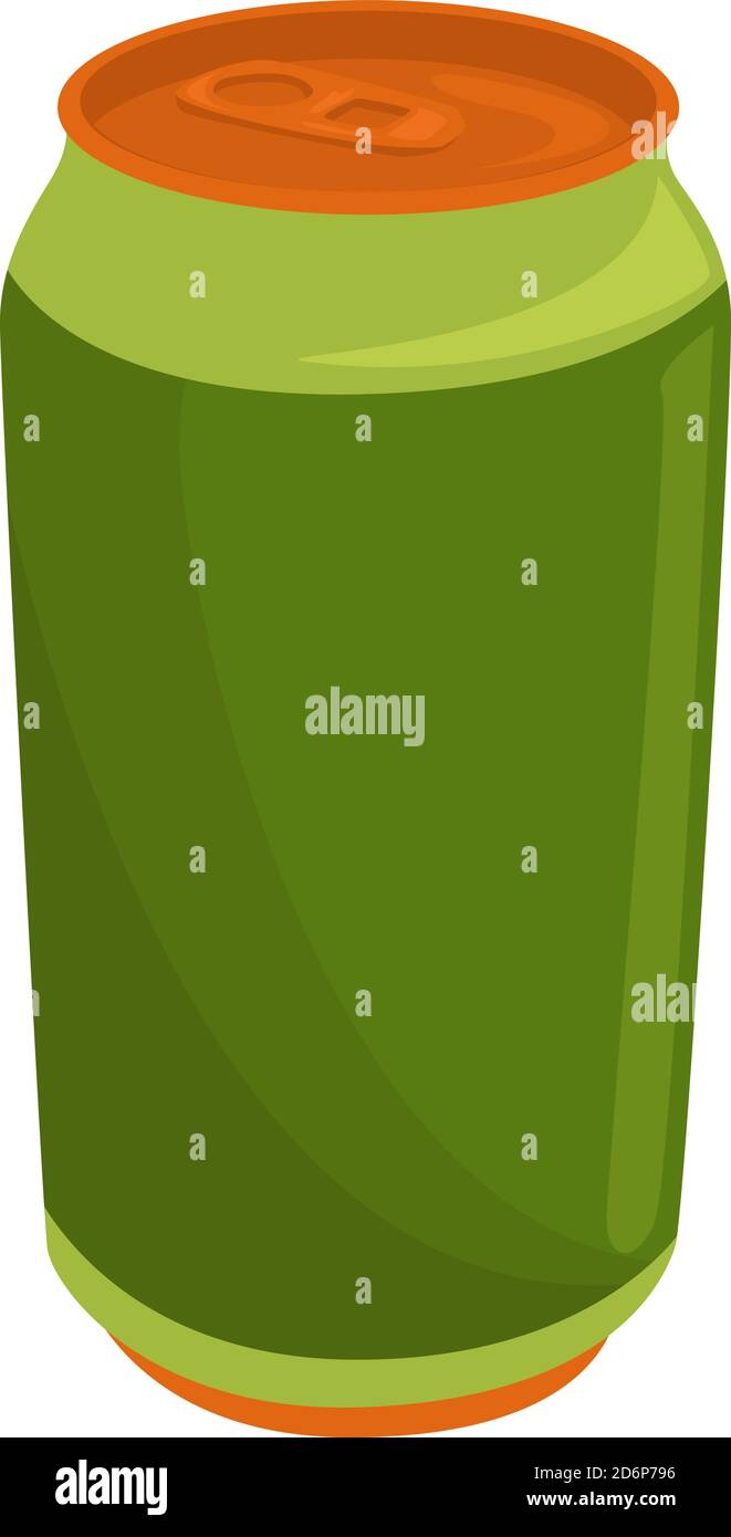 Can of beer, illustration, vector on white background. Stock Vector