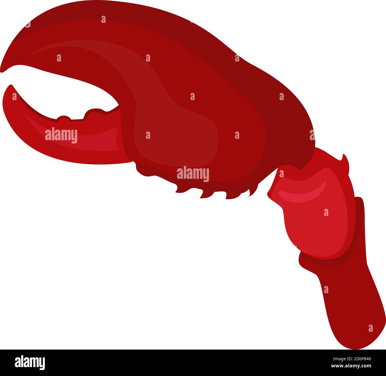 Crab claw, illustration, vector on white background Stock Vector Image