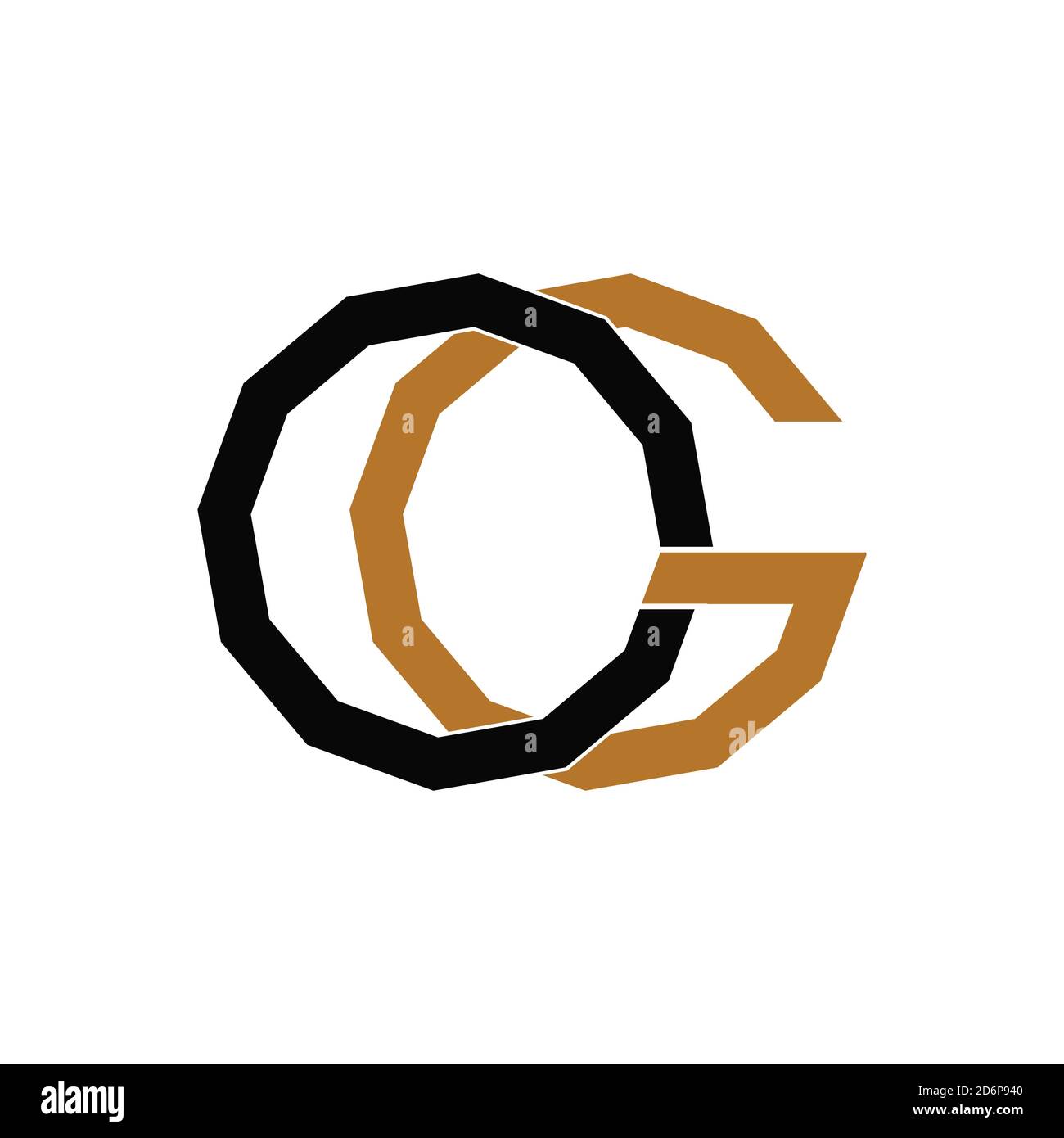 Initial letter go logo or og logo vector design template Stock Vector ...