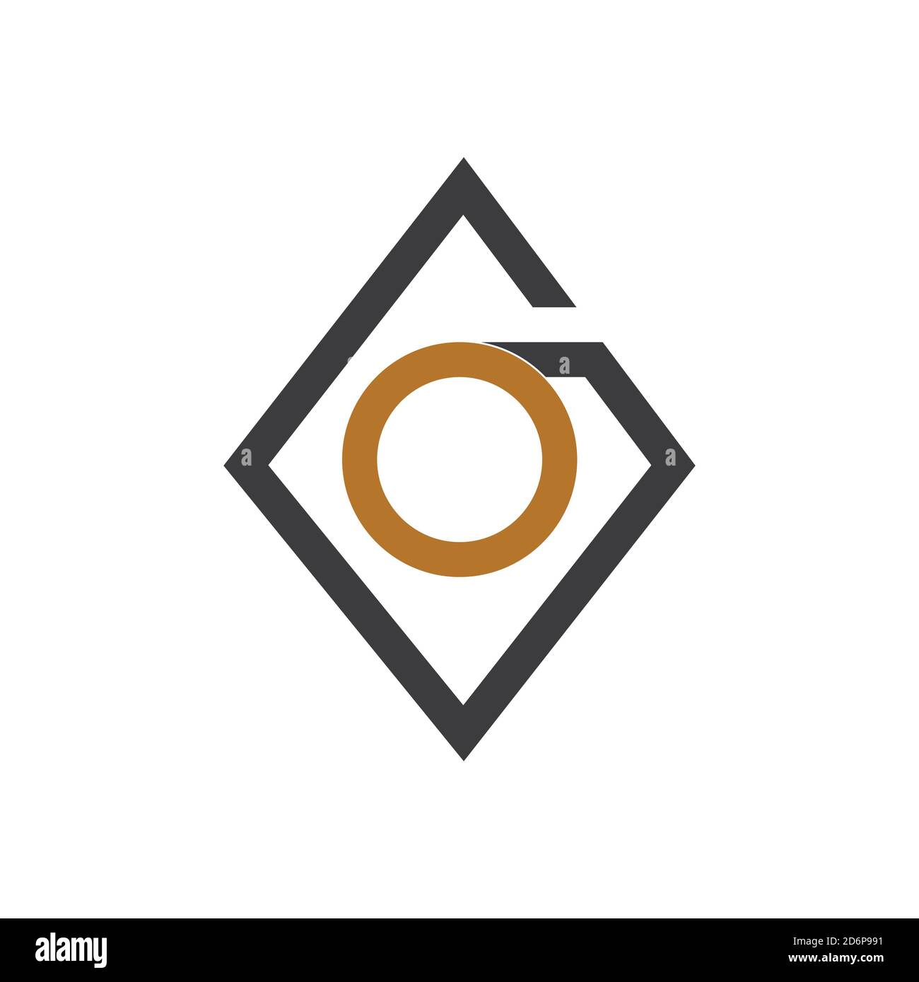 Initial letter go logo or og logo vector design template Stock Vector ...