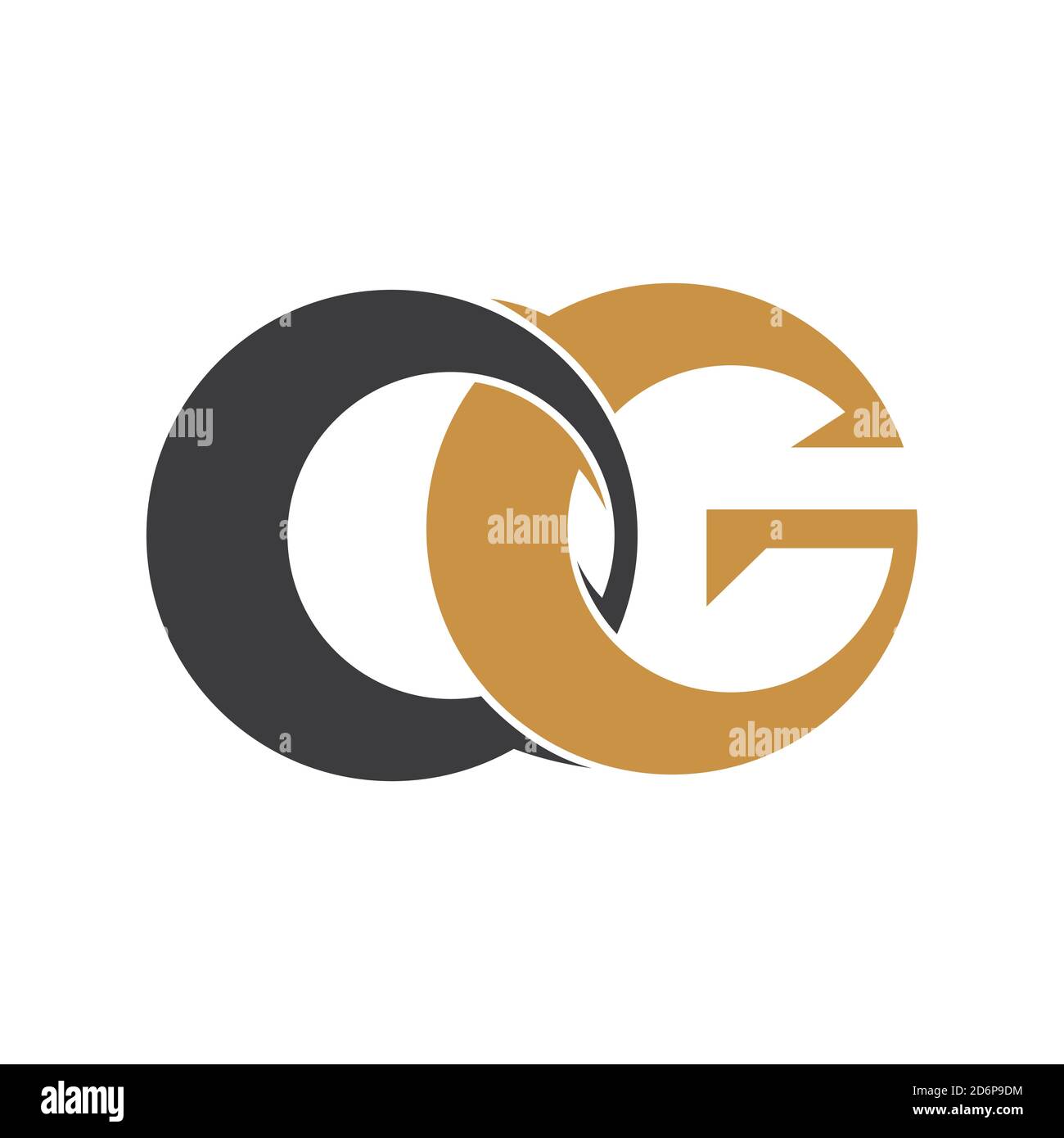 Initial letter go logo or og logo vector design template Stock Vector ...