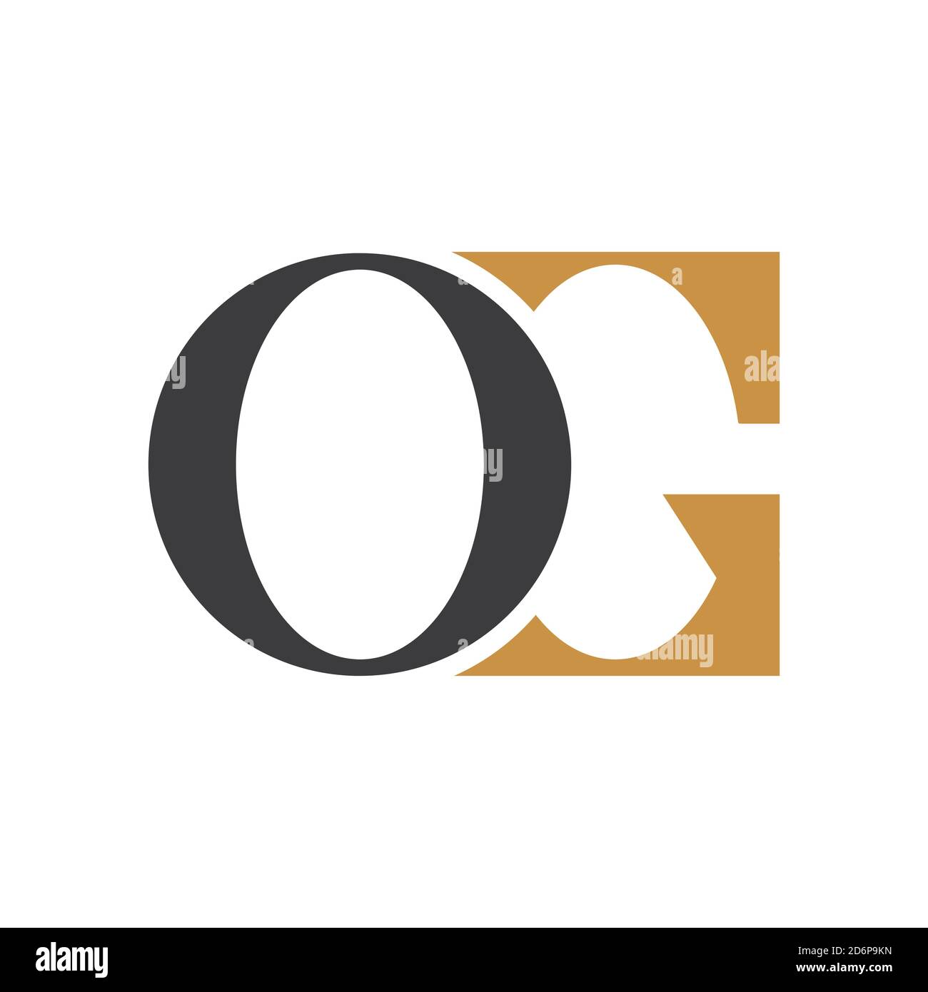 Initial letter go logo or og logo vector design template Stock Vector ...