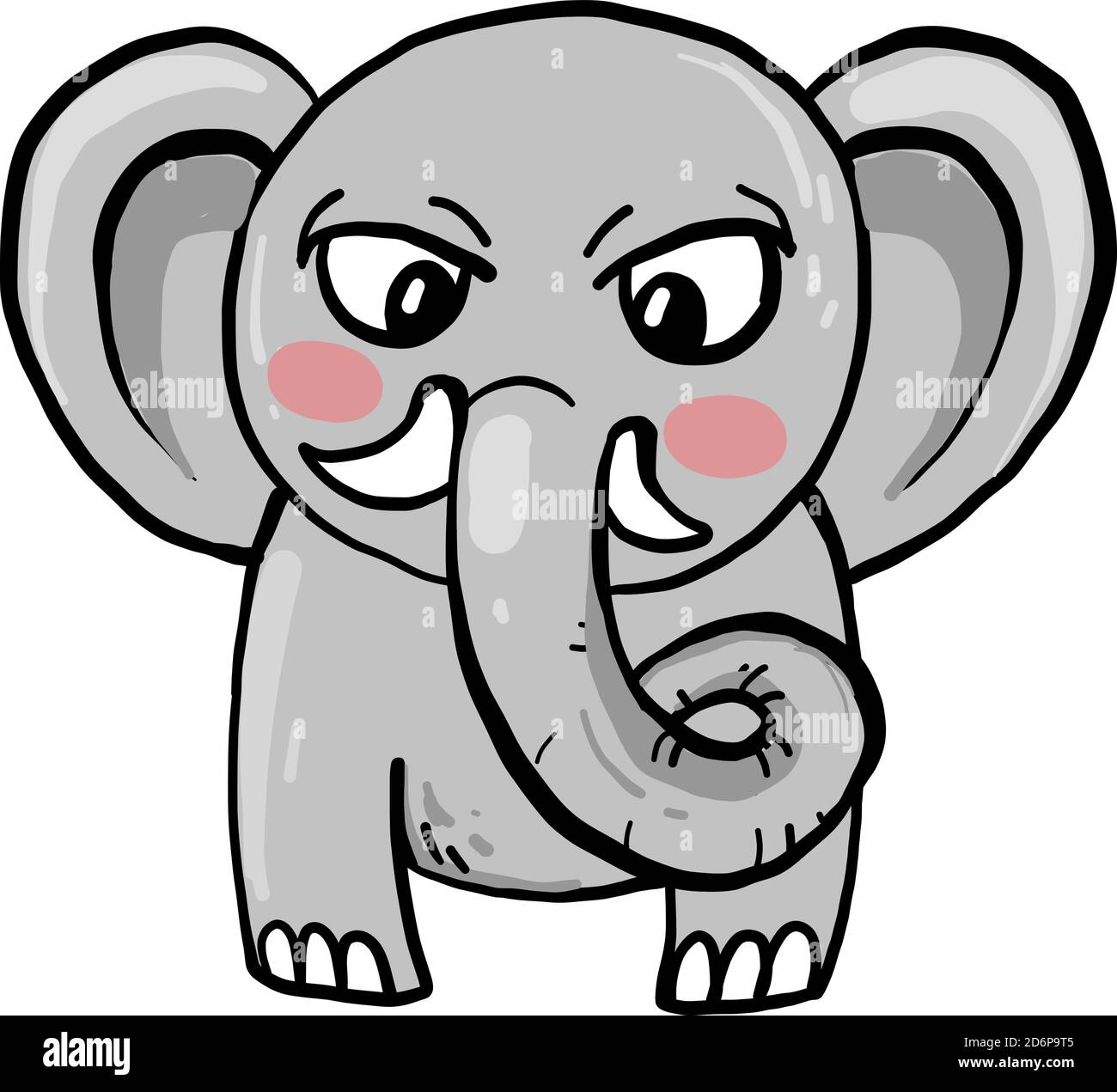 Angry elephant Cut Out Stock Images & Pictures - Alamy