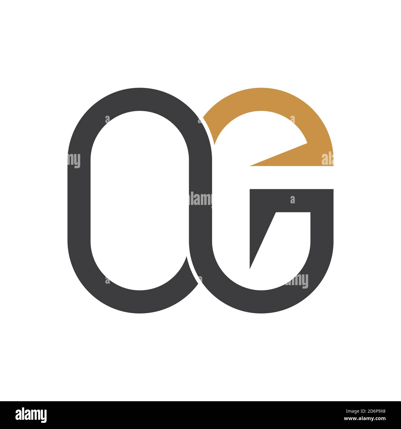 Initial letter go logo or og logo vector design template Stock Vector ...