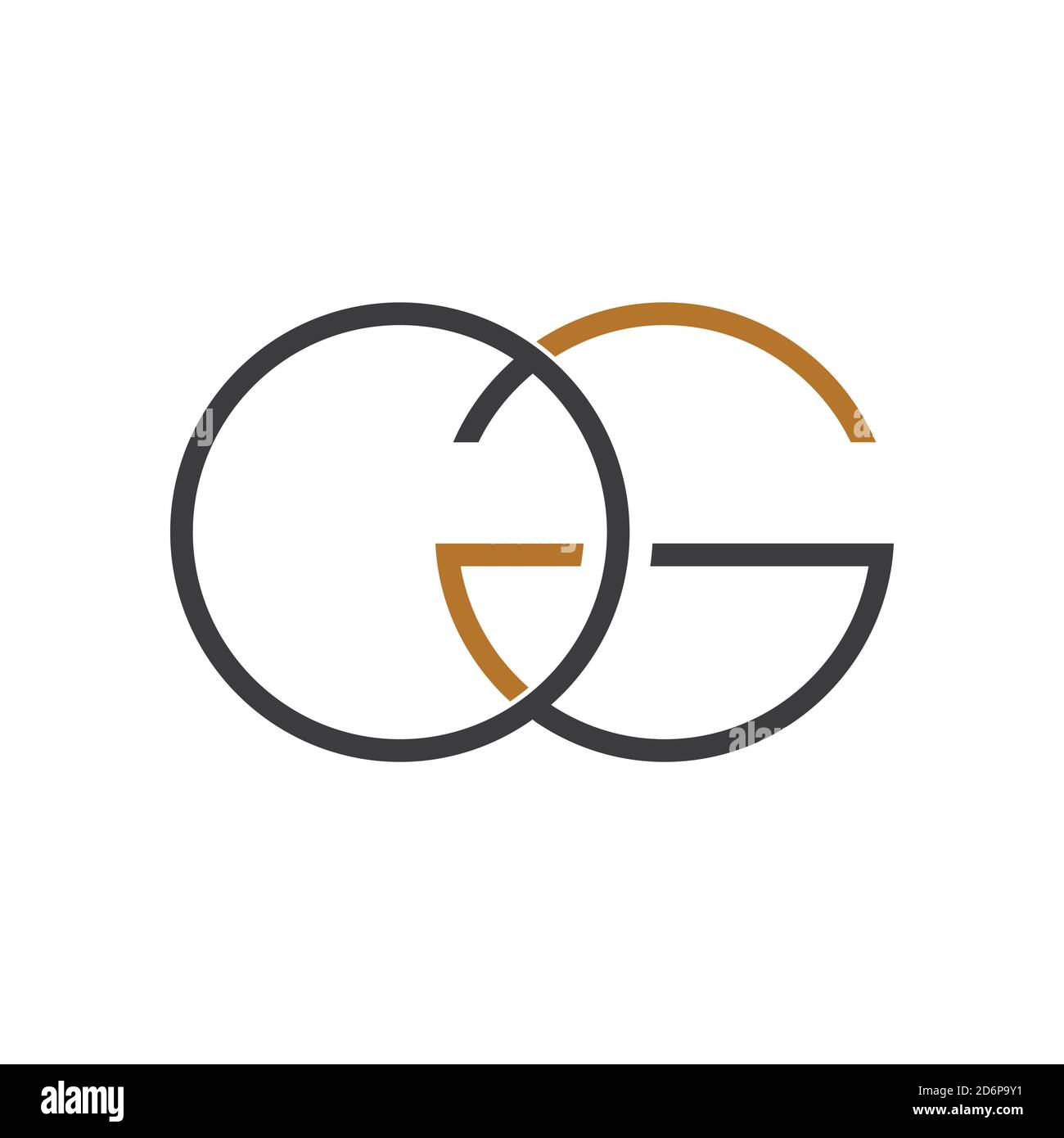 Initial letter go logo or og logo vector design template Stock Vector ...