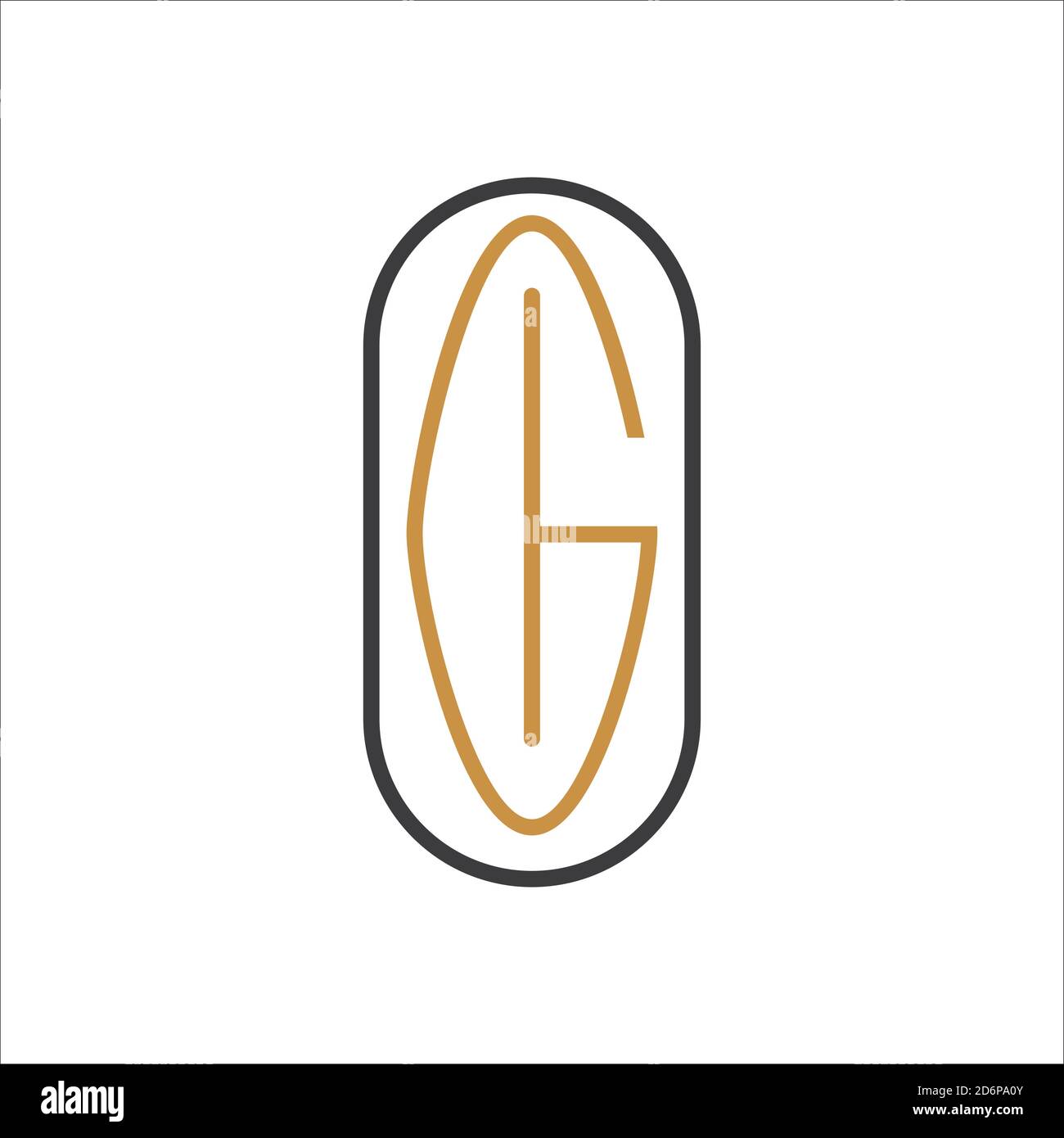 Initial letter go logo or og logo vector design template Stock Vector ...