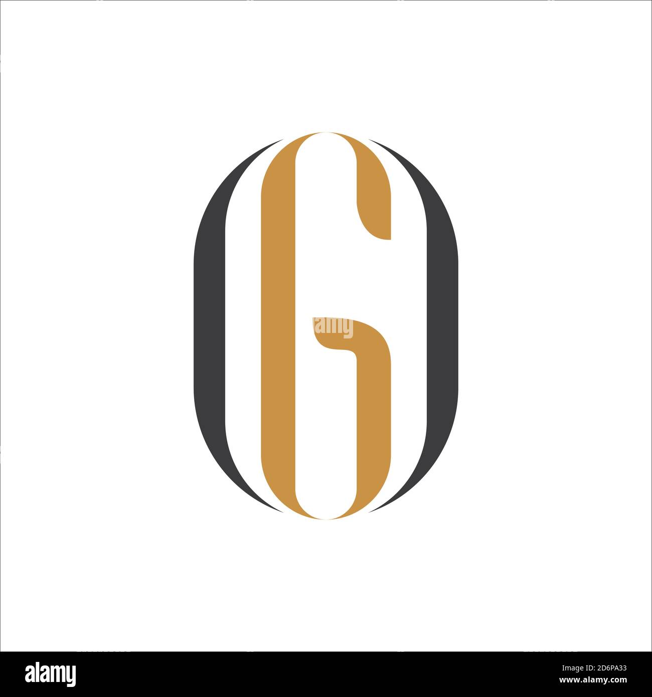 Initial letter go logo or og logo vector design template Stock Vector ...