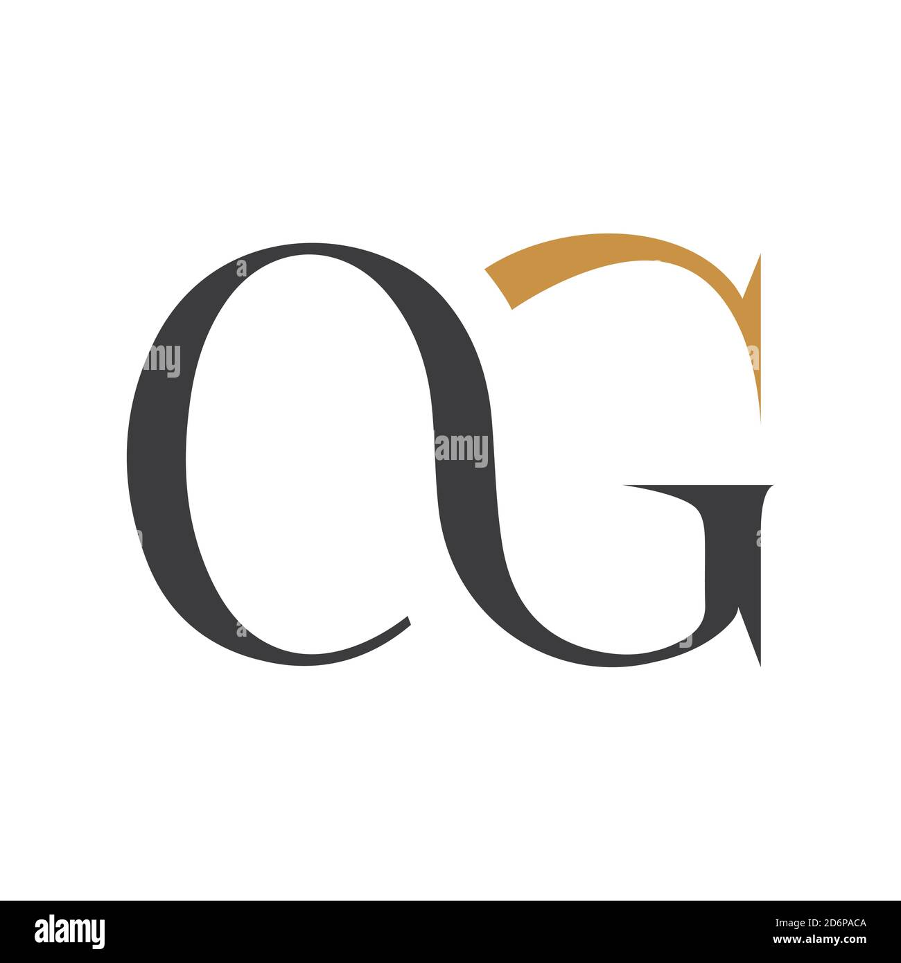 Initial letter go logo or og logo vector design template Stock Vector ...