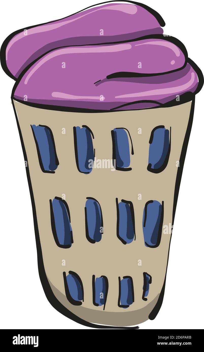 Dirty laundry, illustration, vector on white background. Stock Vector