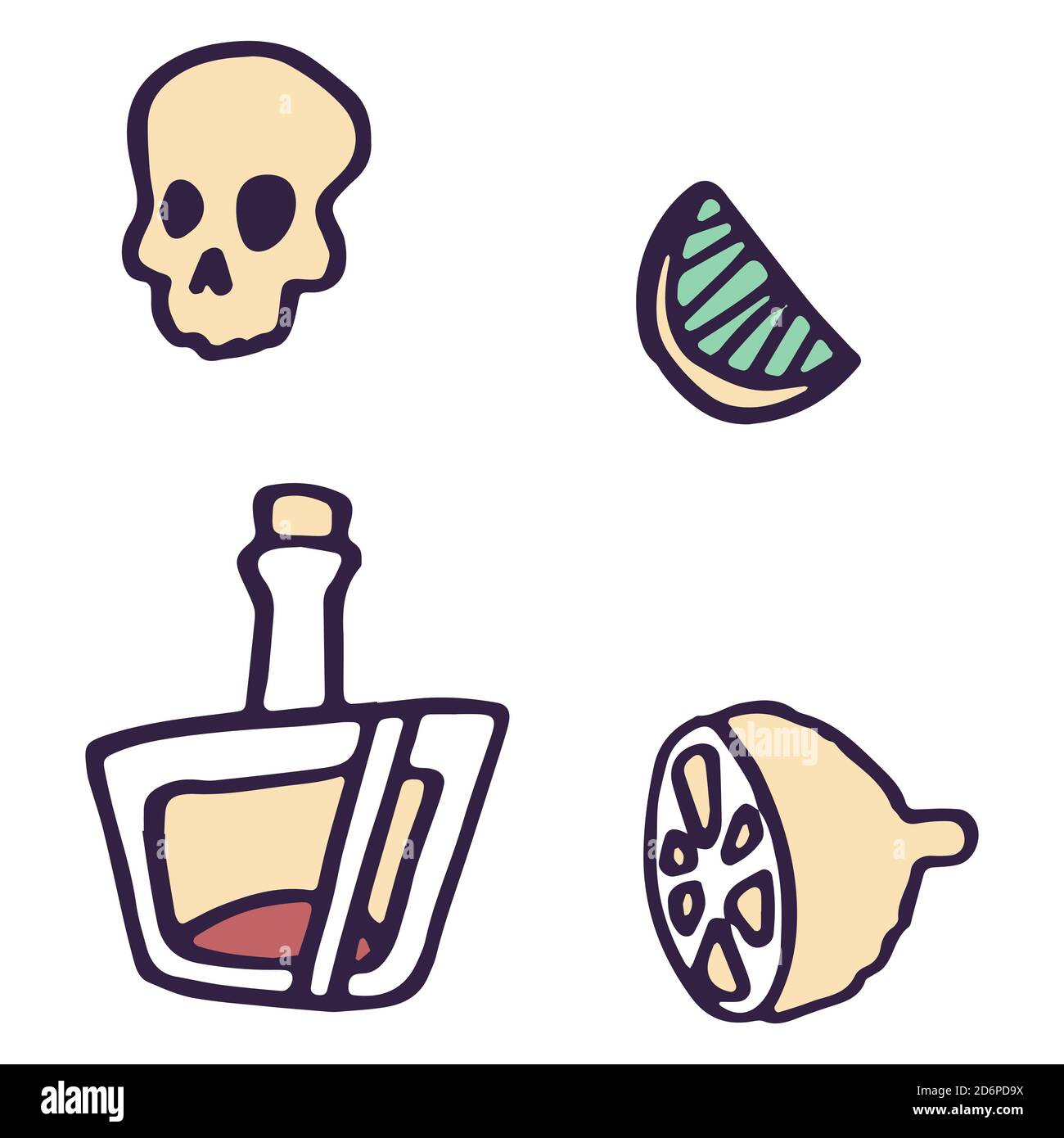 Tequila lime on background Stock Vector Images - Alamy