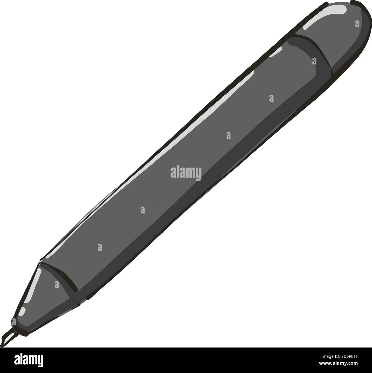 Black pen on white Stock Vector Images - Alamy