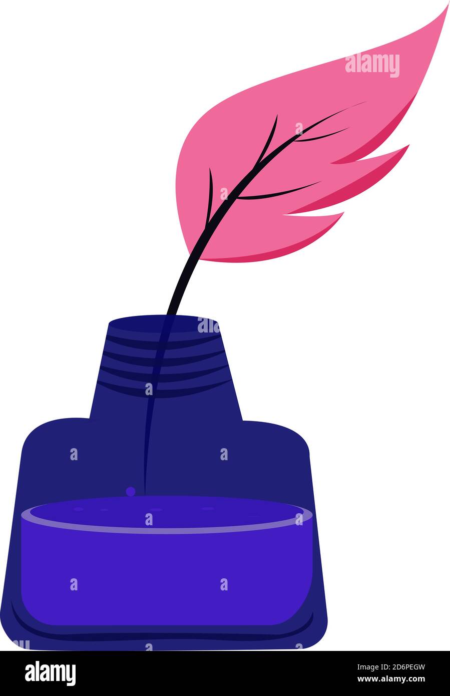 Ink pot and quill Stock Vector Images Alamy