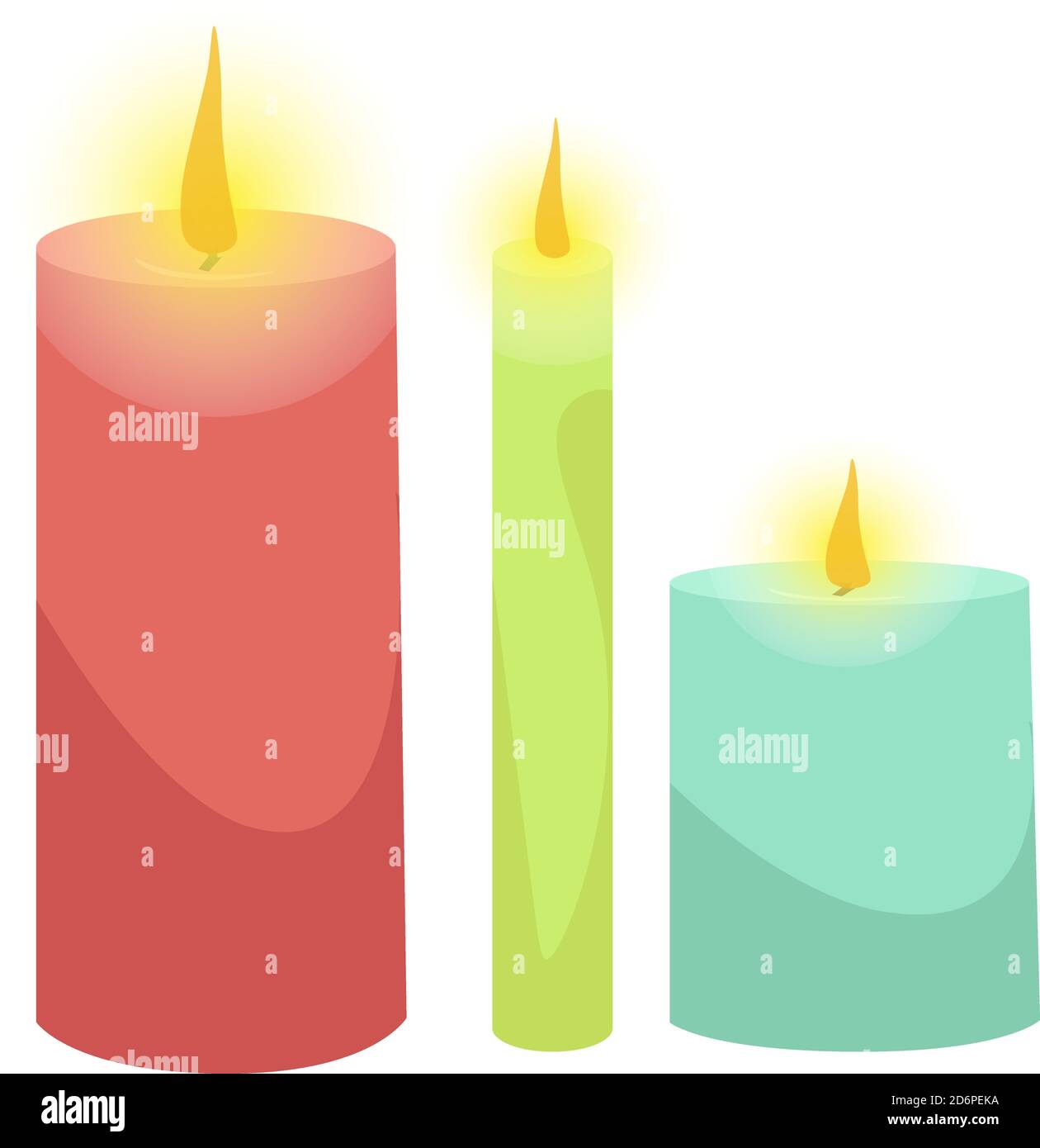 Lighted candle Stock Vector Images Alamy