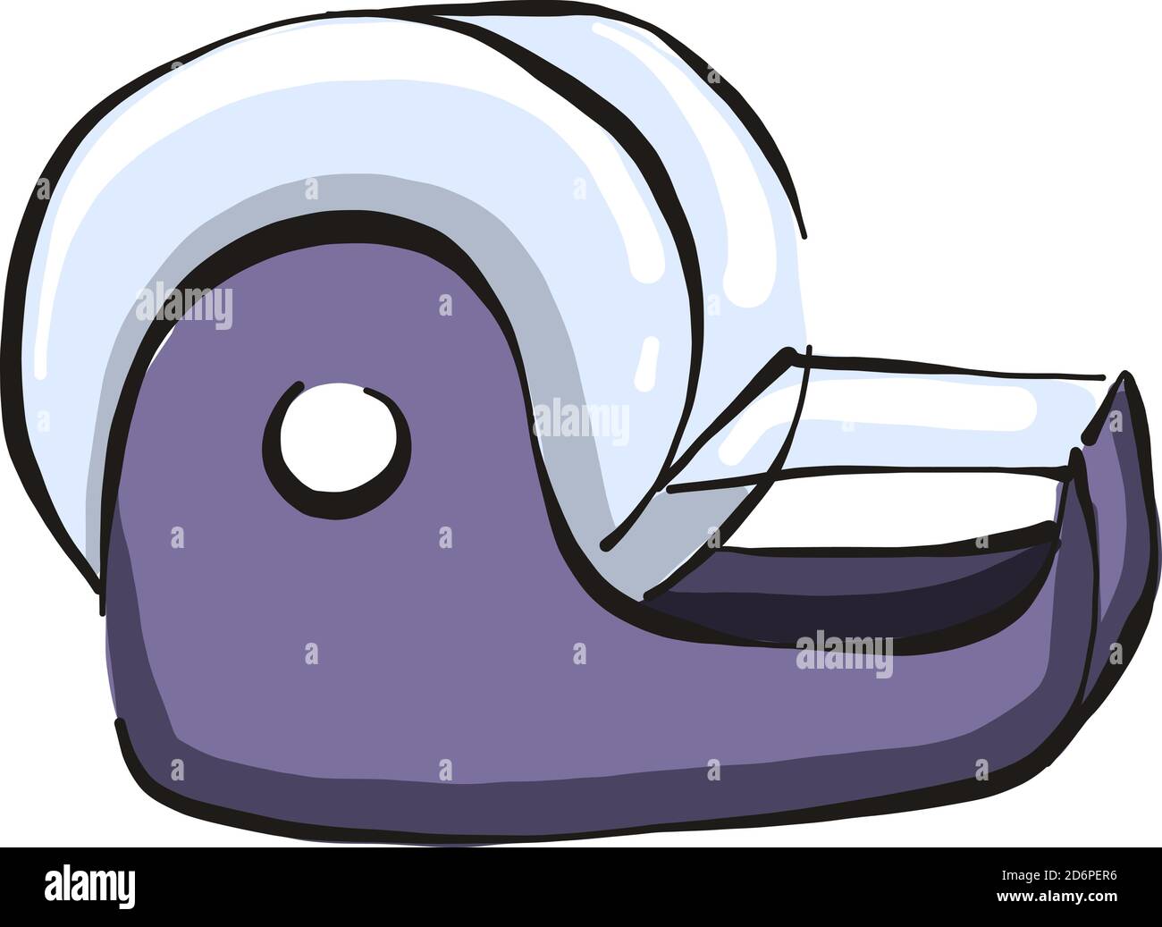 Stationery tape, illustration, vector on white background. Stock Vector