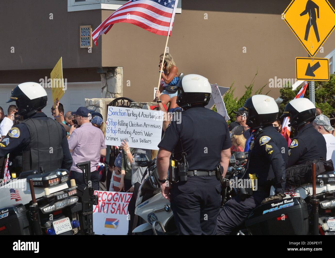 Newport Beach, United States. 18th Oct, 2020. Thousands of Armenian ...