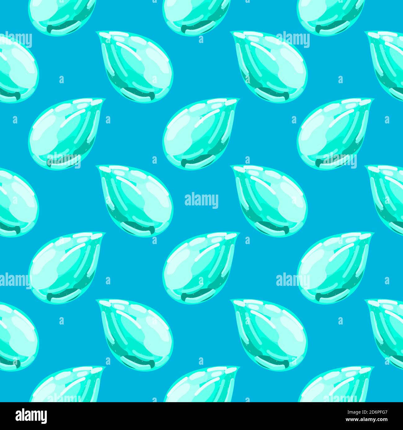 Blue water drops,seamless pattern on blue background Stock Vector Image ...