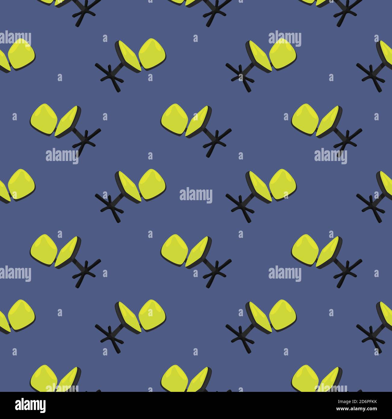 Work chair,seamless pattern on dark blue background. Stock Vector