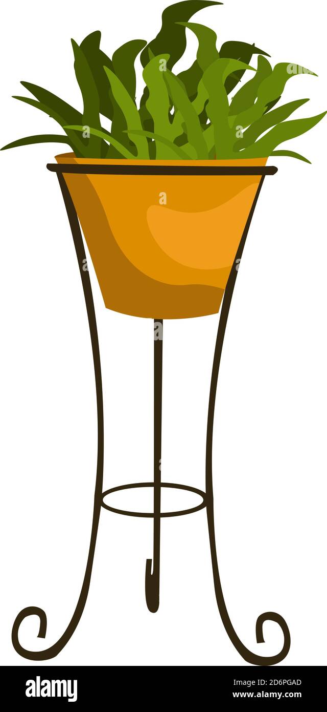 Flower pot illustration Stock Vector Images - Alamy