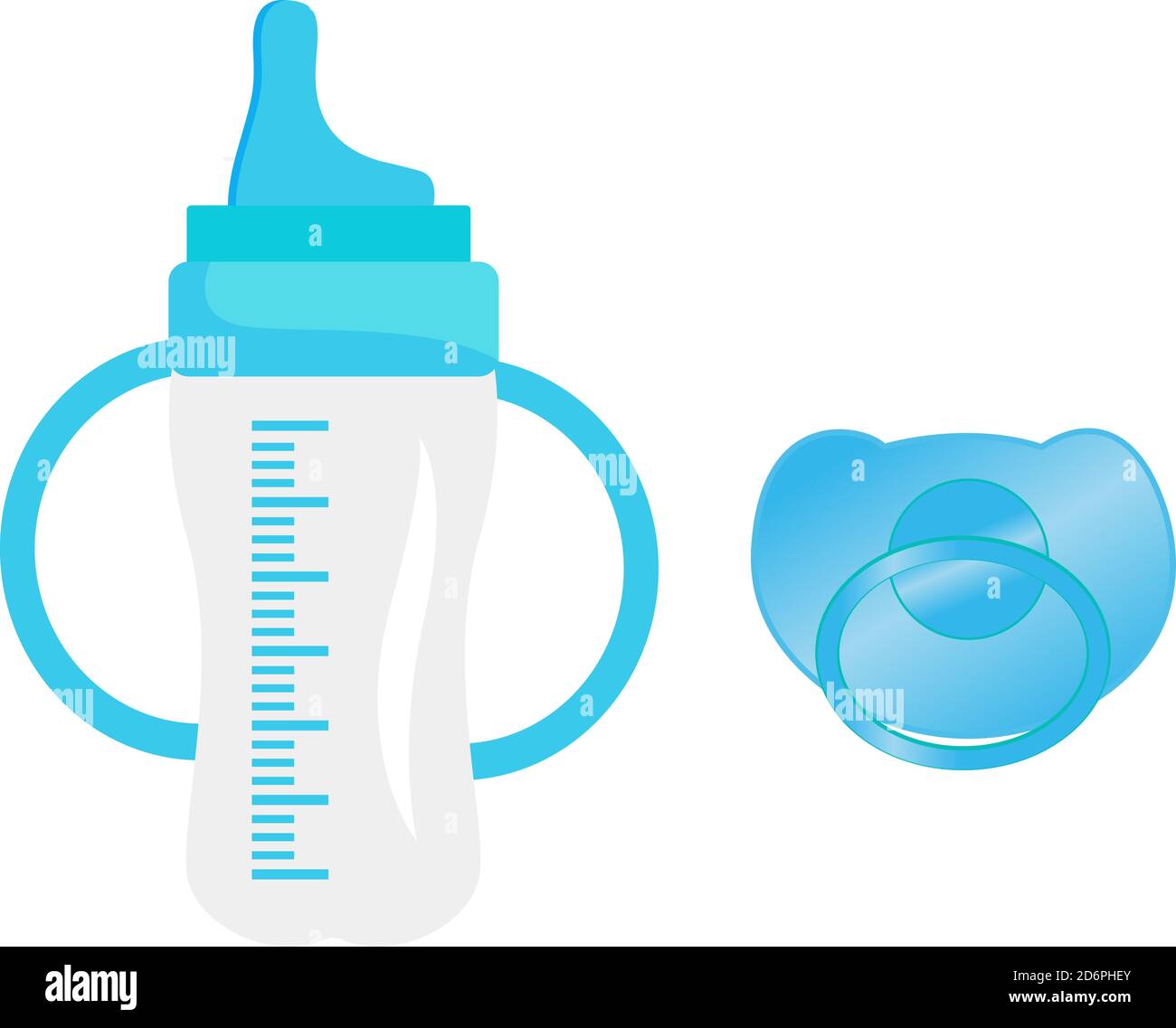 Baby bottle ,illustration, vector on white background Stock Vector ...