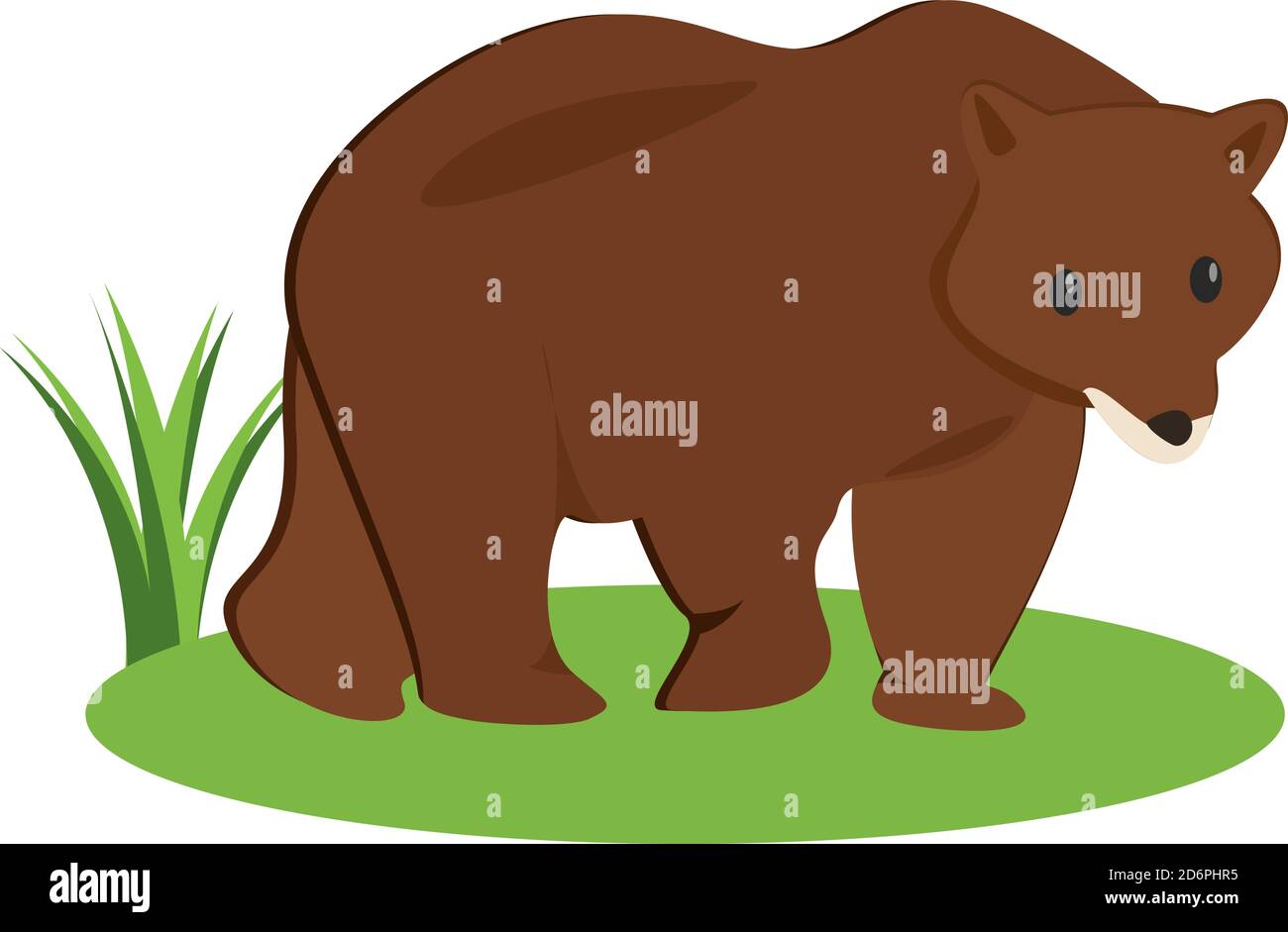 Cute bear ,illustration, vector on white background Stock Vector Image ...
