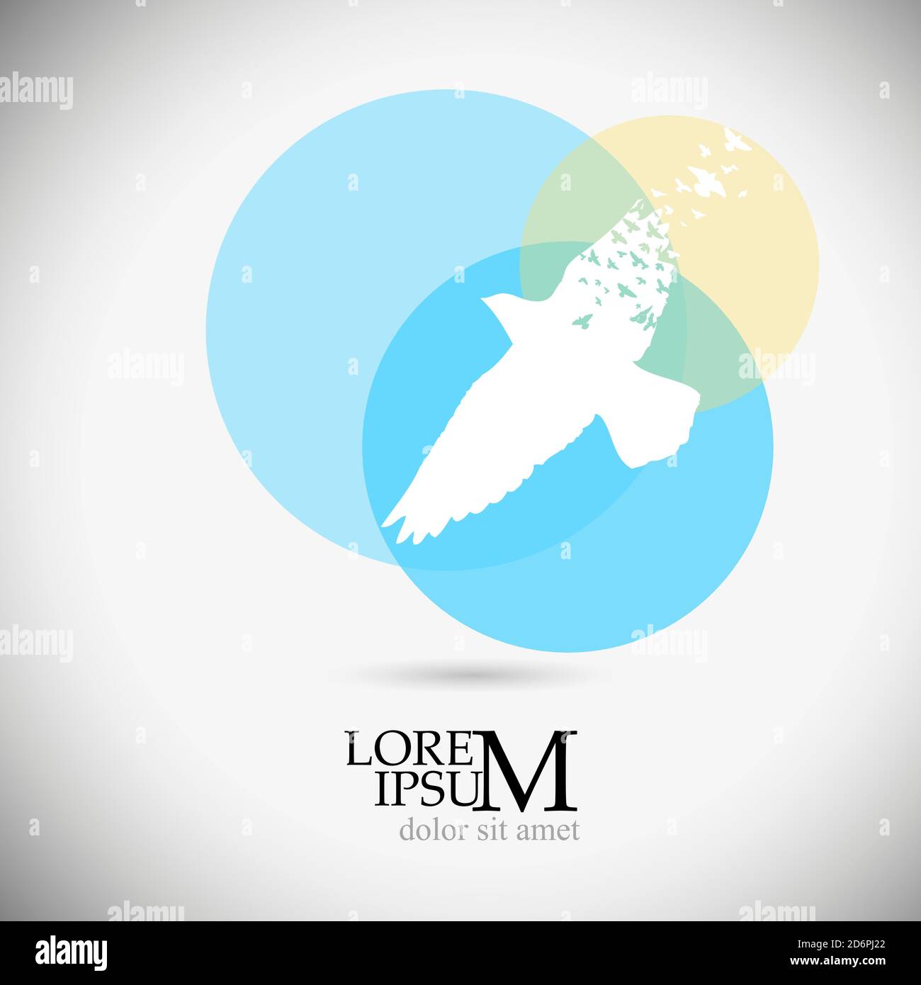 The logo of a flying bird. Vector illustration Stock Vector Image & Art ...