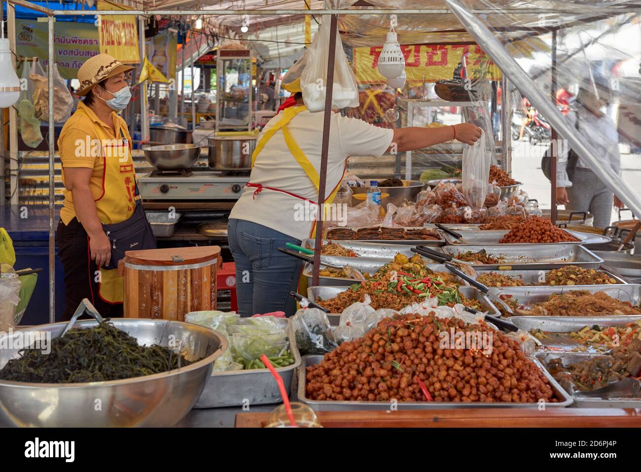 Thailand street food, Vegetarian food festival, Pattaya, Thailand