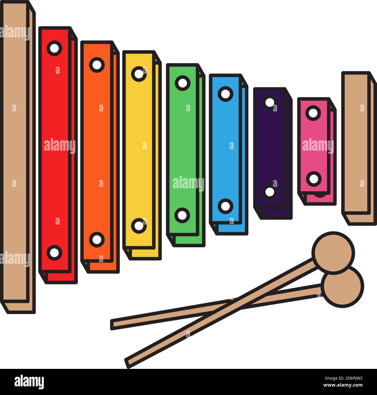 Xylophone cartoon hi-res stock photography and images - Alamy