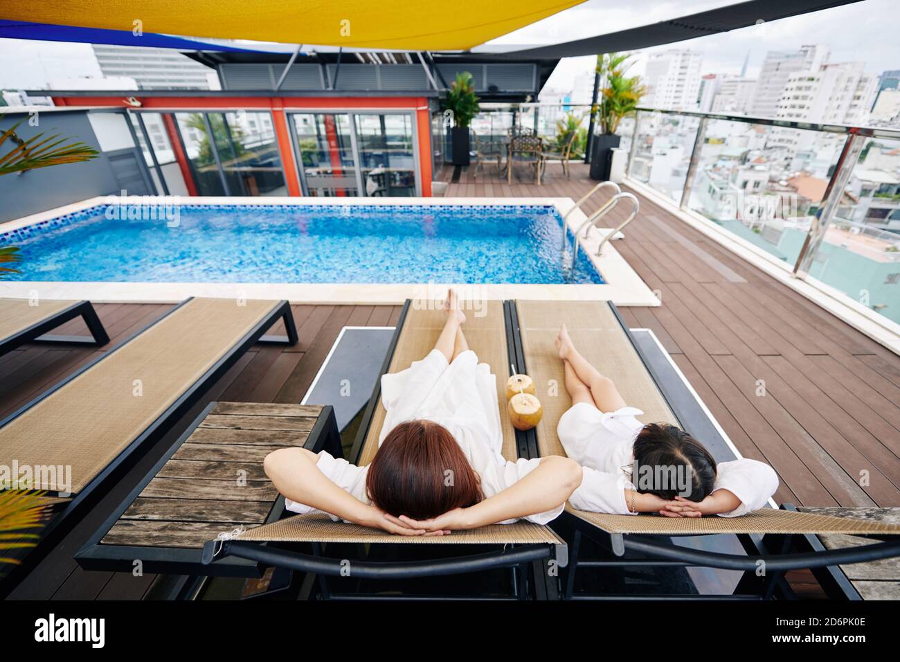 Relaxing in spa hotel Stock Photo - Alamy