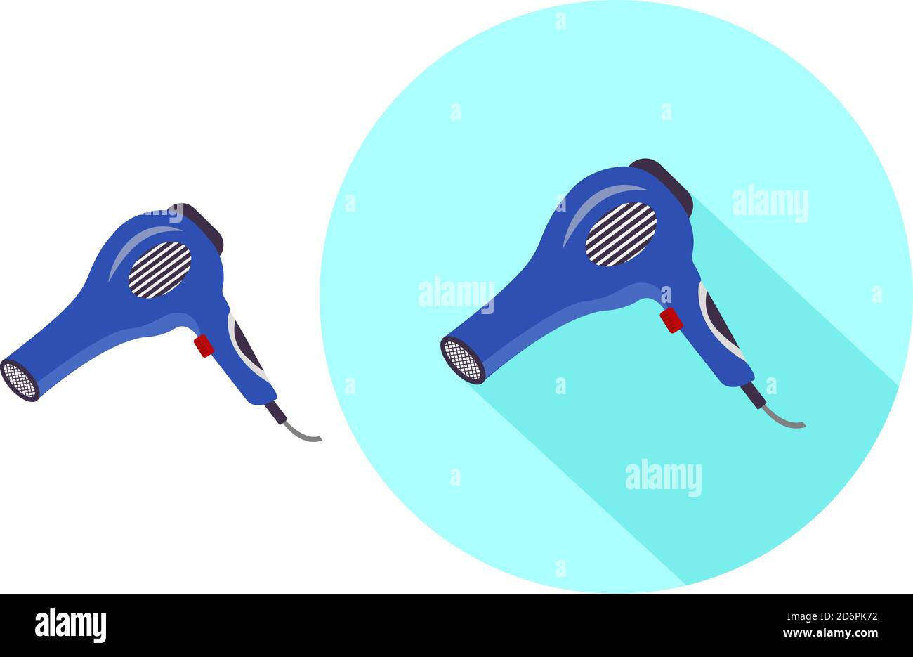 Blue hair dryer clipart free - wide 4