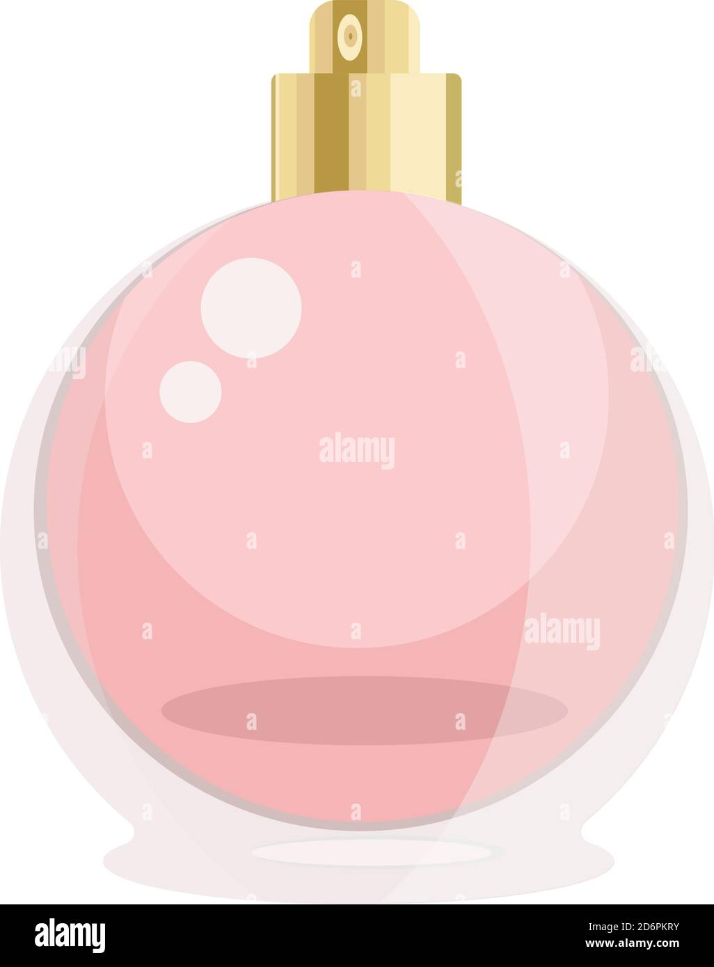 Perfume bottle ,illustration, vector on white background. Stock Vector