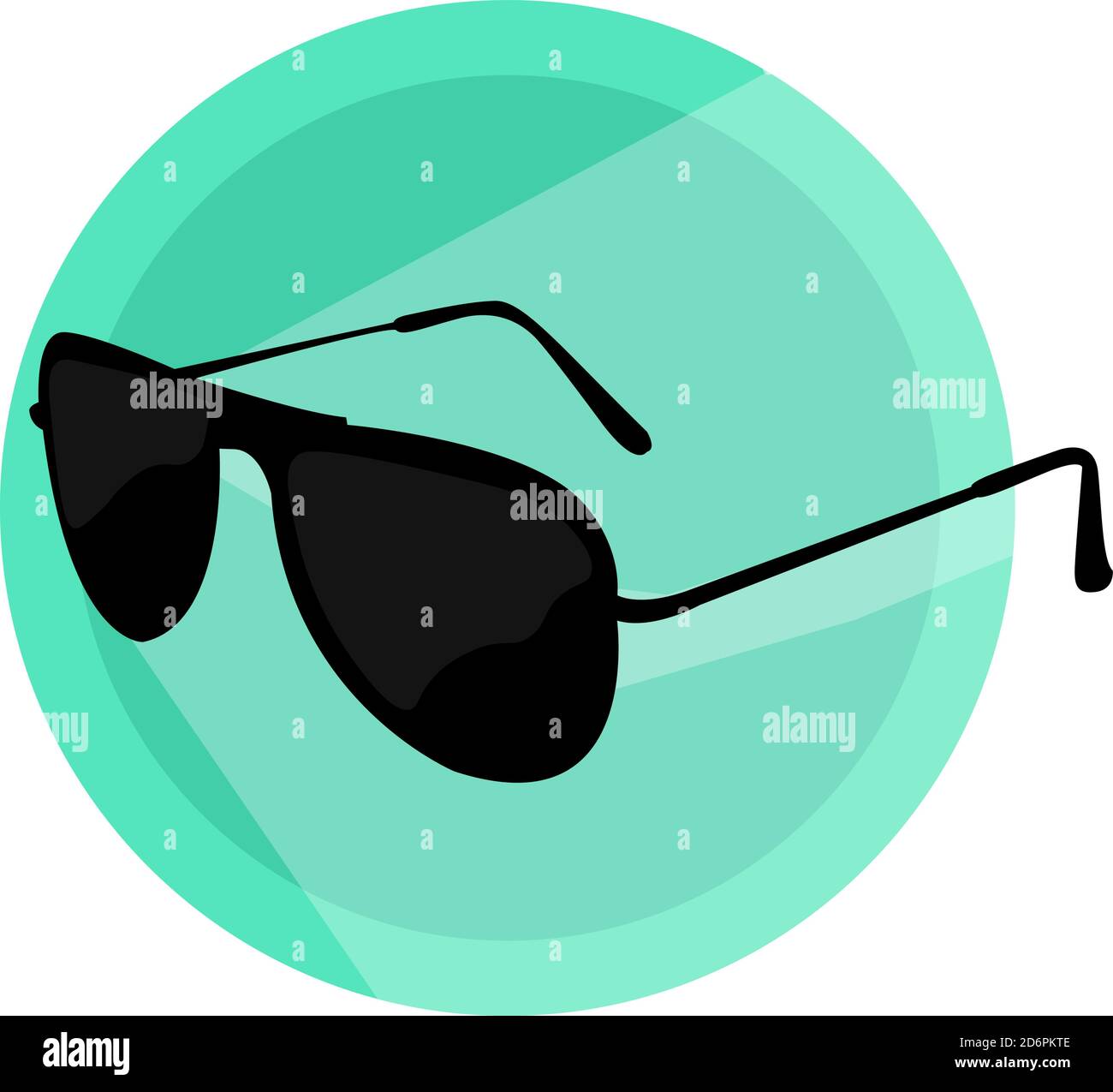 Modern sunglasses ,illustration, vector on white background Stock