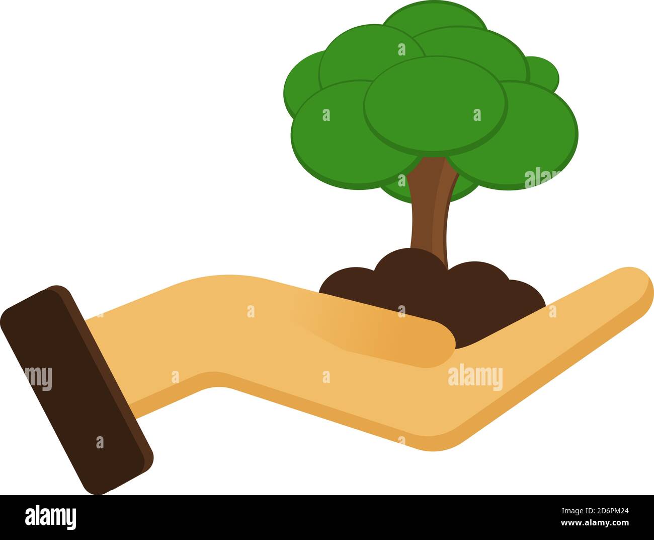 Save trees ,illustration, vector on white background Stock Vector ...