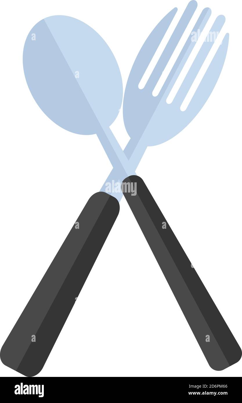 Fork and spoon vector vectors hi-res stock photography and images - Alamy