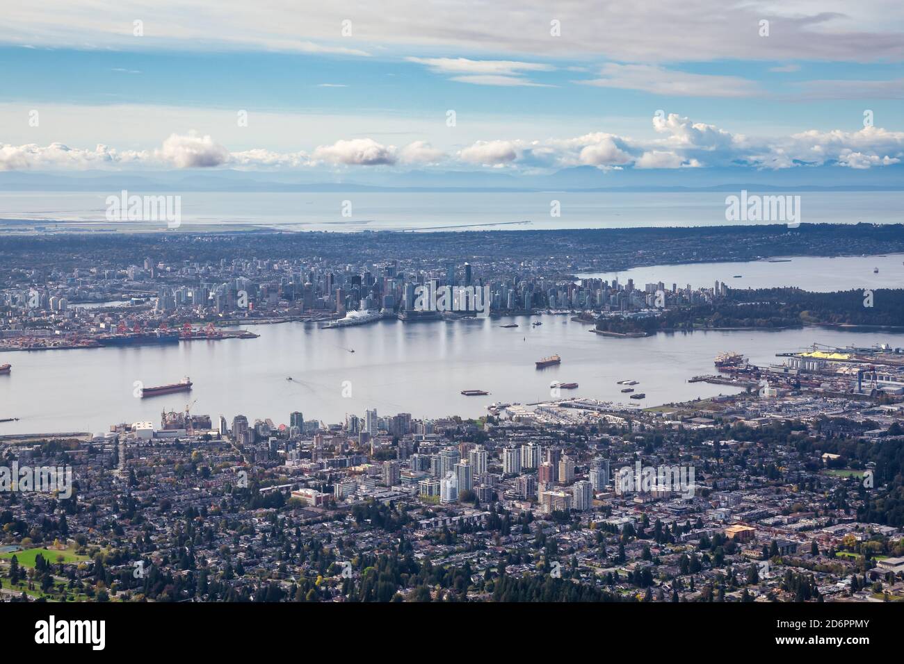 Aerial view of Vancouver, British Columbia Canada Stock Photo - Alamy